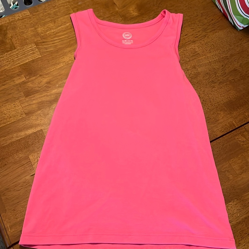 Kids wonder nation pink tank top size XL, 14/16